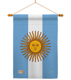 Argentina - Nationality Flags of the World Vertical Impressions Decorative Flags HG108214 Made In USA