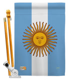 Argentina - Nationality Flags of the World Vertical Impressions Decorative Flags HG108214 Made In USA