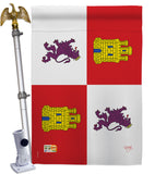 Castile and León - Nationality Flags of the World Vertical Impressions Decorative Flags HG108323 Made In USA