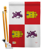 Castile and León - Nationality Flags of the World Vertical Impressions Decorative Flags HG108323 Made In USA