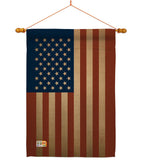 USA - Nationality Flags of the World Vertical Impressions Decorative Flags HG108399 Made In USA