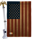 USA - Nationality Flags of the World Vertical Impressions Decorative Flags HG108399 Made In USA