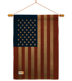 USA - Nationality Flags of the World Vertical Impressions Decorative Flags HG108399 Made In USA