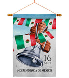 Mexican Independence Day - Nationality Flags of the World Vertical Impressions Decorative Flags HG108619 Made In USA