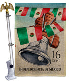 Mexican Independence Day - Nationality Flags of the World Vertical Impressions Decorative Flags HG108619 Made In USA