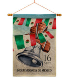 Mexican Independence Day - Nationality Flags of the World Vertical Impressions Decorative Flags HG108619 Made In USA