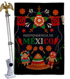 Independencia De Mexico - Nationality Flags of the World Vertical Impressions Decorative Flags HG108623 Made In USA