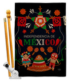 Independencia De Mexico - Nationality Flags of the World Vertical Impressions Decorative Flags HG108623 Made In USA