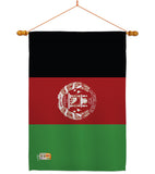 Afghanistan - Nationality Flags of the World Vertical Impressions Decorative Flags HG140002 Made In USA