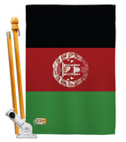 Afghanistan - Nationality Flags of the World Vertical Impressions Decorative Flags HG140002 Made In USA