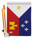 Acadiana - Nationality Flags of the World Vertical Impressions Decorative Flags HG140004 Made In USA