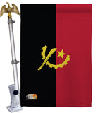 Angola - Nationality Flags of the World Vertical Impressions Decorative Flags HG140007 Made In USA