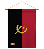 Angola - Nationality Flags of the World Vertical Impressions Decorative Flags HG140007 Made In USA