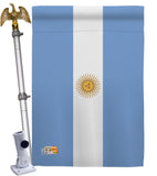 Argentina - Nationality Flags of the World Vertical Impressions Decorative Flags HG140010 Made In USA
