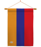 Armenia - Nationality Flags of the World Vertical Impressions Decorative Flags HG140012 Made In USA