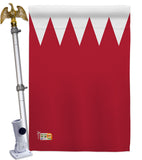 Bahrain - Nationality Flags of the World Vertical Impressions Decorative Flags HG140021 Made In USA