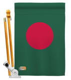 Bangladesh - Nationality Flags of the World Vertical Impressions Decorative Flags HG140022 Made In USA