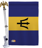 Barbados - Nationality Flags of the World Vertical Impressions Decorative Flags HG140023 Made In USA