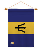 Barbados - Nationality Flags of the World Vertical Impressions Decorative Flags HG140023 Made In USA