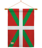 Basque Lands - Nationality Flags of the World Vertical Impressions Decorative Flags HG140024 Made In USA