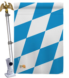 Bavaria - Nationality Flags of the World Vertical Impressions Decorative Flags HG140025 Made In USA