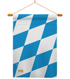 Bavaria - Nationality Flags of the World Vertical Impressions Decorative Flags HG140025 Made In USA