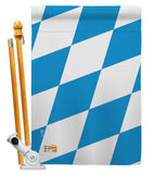 Bavaria - Nationality Flags of the World Vertical Impressions Decorative Flags HG140025 Made In USA