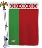 Belarus - Nationality Flags of the World Vertical Impressions Decorative Flags HG140026 Made In USA