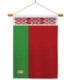 Belarus - Nationality Flags of the World Vertical Impressions Decorative Flags HG140026 Made In USA
