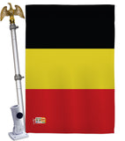 Belgium - Nationality Flags of the World Vertical Impressions Decorative Flags HG140027 Made In USA