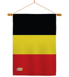 Belgium - Nationality Flags of the World Vertical Impressions Decorative Flags HG140027 Made In USA