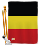 Belgium - Nationality Flags of the World Vertical Impressions Decorative Flags HG140027 Made In USA