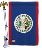 Belize - Nationality Flags of the World Vertical Impressions Decorative Flags HG140028 Made In USA