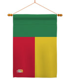 Benin - Nationality Flags of the World Vertical Impressions Decorative Flags HG140029 Made In USA