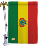Bolivia - Nationality Flags of the World Vertical Impressions Decorative Flags HG140033 Made In USA