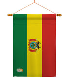 Bolivia - Nationality Flags of the World Vertical Impressions Decorative Flags HG140033 Made In USA