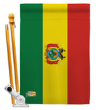 Bolivia - Nationality Flags of the World Vertical Impressions Decorative Flags HG140033 Made In USA
