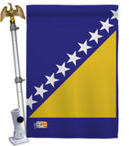 Bosnia-Herzegovina - Nationality Flags of the World Vertical Impressions Decorative Flags HG140034 Made In USA