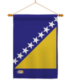 Bosnia-Herzegovina - Nationality Flags of the World Vertical Impressions Decorative Flags HG140034 Made In USA