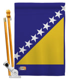 Bosnia-Herzegovina - Nationality Flags of the World Vertical Impressions Decorative Flags HG140034 Made In USA