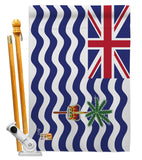 British Indian Ocean Territory - Nationality Flags of the World Vertical Impressions Decorative Flags HG140038 Made In USA