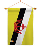 Brunei - Nationality Flags of the World Vertical Impressions Decorative Flags HG140039 Made In USA