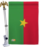 Burkina Faso - Nationality Flags of the World Vertical Impressions Decorative Flags HG140041 Made In USA