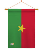 Burkina Faso - Nationality Flags of the World Vertical Impressions Decorative Flags HG140041 Made In USA