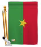 Burkina Faso - Nationality Flags of the World Vertical Impressions Decorative Flags HG140041 Made In USA