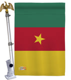 Cameroon - Nationality Flags of the World Vertical Impressions Decorative Flags HG140045 Made In USA