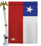 Chile - Nationality Flags of the World Vertical Impressions Decorative Flags HG140051 Made In USA