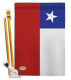 Chile - Nationality Flags of the World Vertical Impressions Decorative Flags HG140051 Made In USA