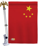 China - Nationality Flags of the World Vertical Impressions Decorative Flags HG140052 Made In USA