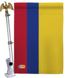 Colombia - Nationality Flags of the World Vertical Impressions Decorative Flags HG140055 Made In USA